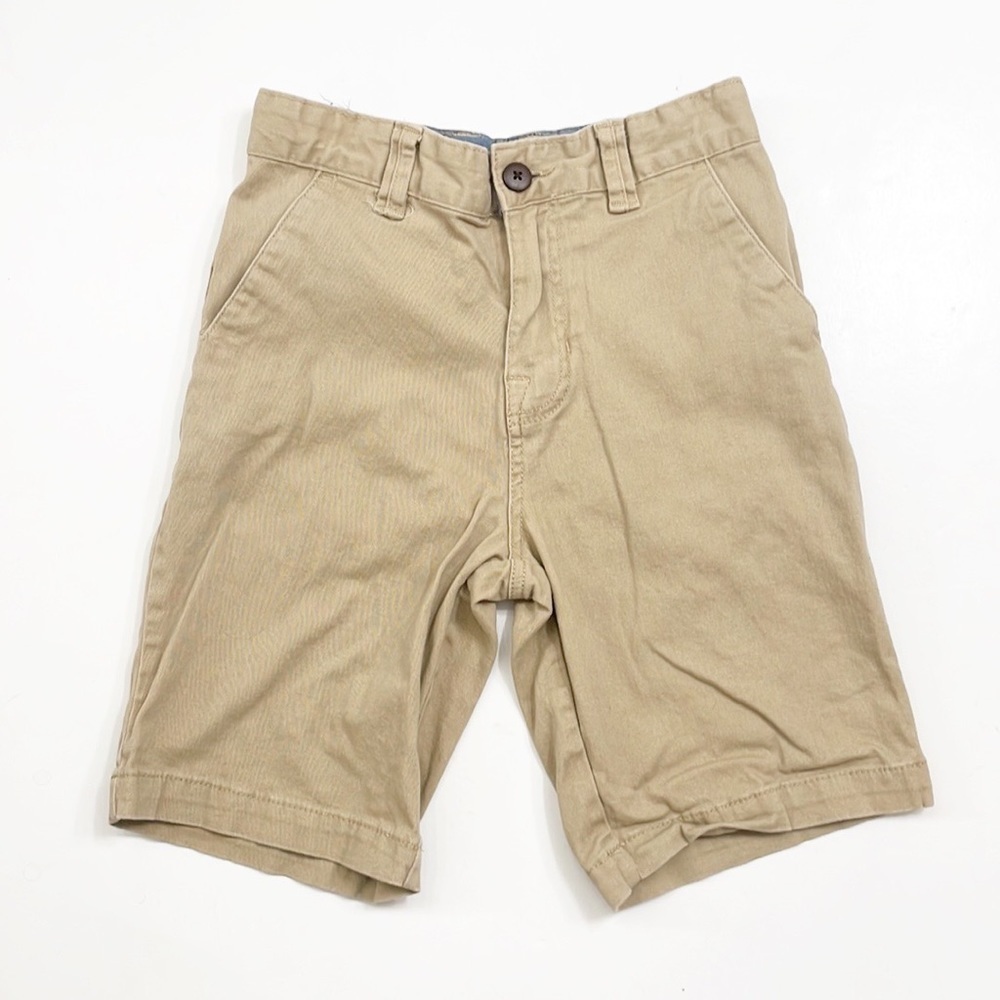 Wonder Nation boys tan flat front shorts